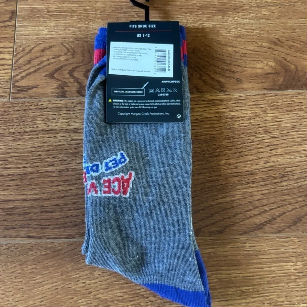 Ace Ventura Pet detective “I’m ready to go in coach” casual crew socks